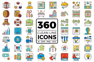 Clean Line Icons