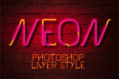 Neon Photoshop Layer Style