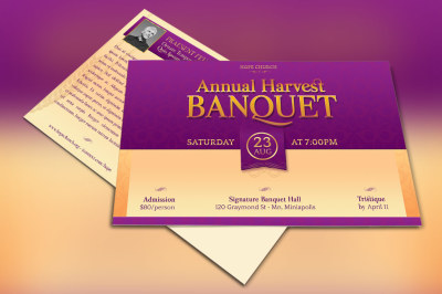 Church Banquet Invitation Template
