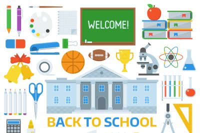 Back to School Icons Set
