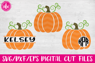 Halloween Pumpkins - SVG, DXF, EPS Cut File