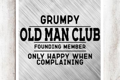 Grumpy Old Man SVG/DXF/EPS File