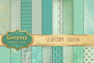 Seafoam Green Digital Paper