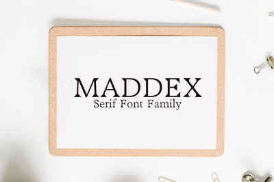 Maddex Serif Font Family