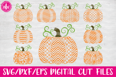 Halloween Pumpkins - SVG, DXF, EPS Cut File