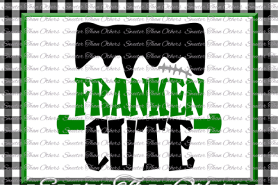 Halloween svg, Franken Cute svg, Frankenstein svg Dxf Silhouette Studios Cameo Cricut cut file INSTANT DOWNLOAD Boy Halloween svg Htv Scal