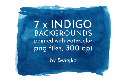 Indigo Watercolor Background