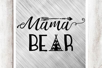 Mama Bear SVG/DXF/EPS File