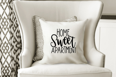 Home Sweet Apartment Hand Lettered SVG