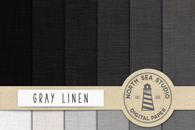 Gray Linen Scrapbook Papers