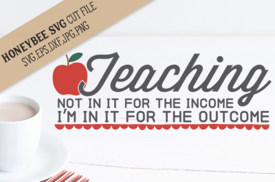 Teaching for the outcome cut file and Printable