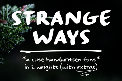 Strangeways | a handwritten font