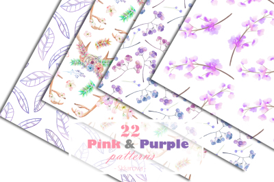 22 Pink&Purple Patterns