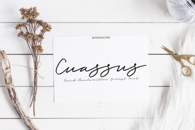 Cuassus | Script font