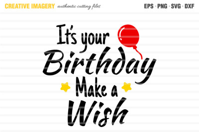A 'It's Your Birthday' cut file