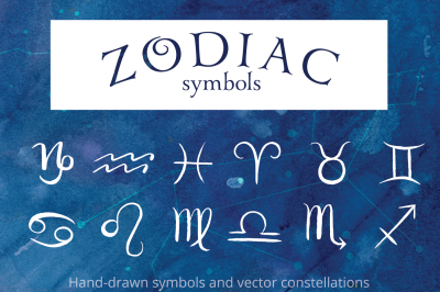 Zodiac Symbols and constellations