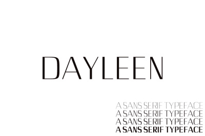 Dayleen Sans Serif Typeface