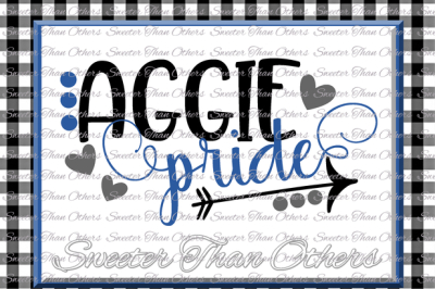 Aggie Pride, Football Aggie, Baseball Aggie, Basketball Aggie, Volleyball Vinyl Design SVG DXF Silhouette, Cameo, Cricut, Instant Download
