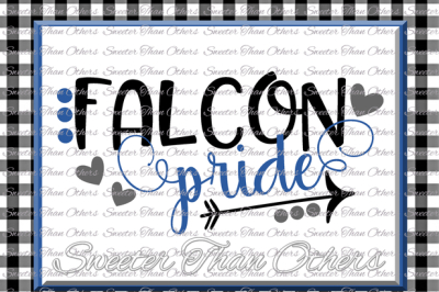 Falcon Pride Svg, Football Falcon, Baseball Falcon, Basketball Falcon, Vinyl Design SVG DXF Silhouette, Cameo, Cricut, Instant Download
