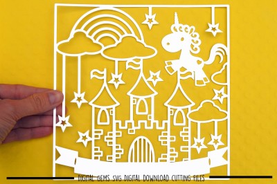 Castle and Unicorn SVG &2F; DXF &2F; EPS Files