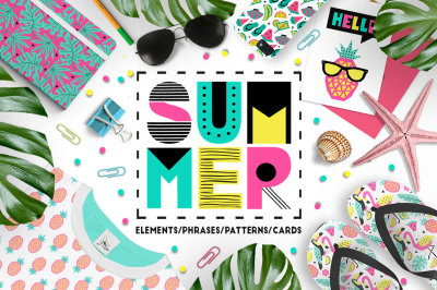 Summer graphic collection