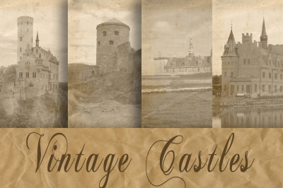 Vintage Castles Digital Paper