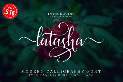 Latasha Font Family - 6 Font