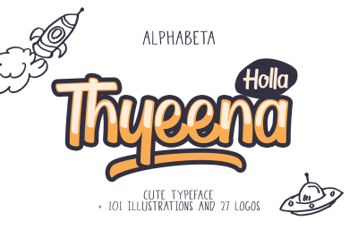 Thyeena Fonts & Illustration