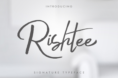 Rishtee Signature Font