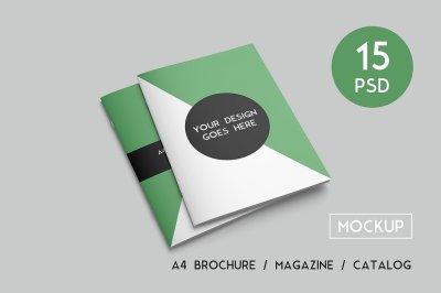 A4 Brochure / Magazine Mock-Ups
