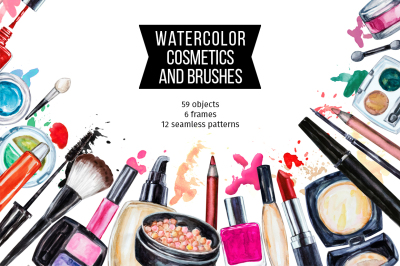 Watercolor cosmetic collection