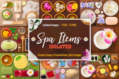 Isolated Spa Items