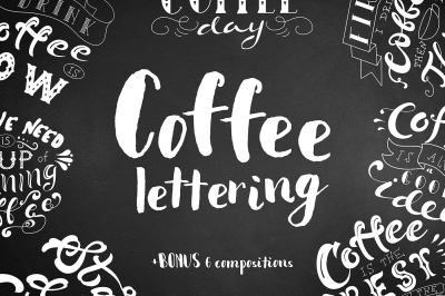 Coffee Lettering Pack