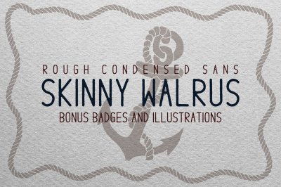 Skinny Walrus - Vintage Font + Logos