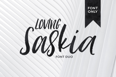Loving Saskia Font ONLY