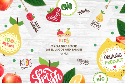 Organic food labels and logos