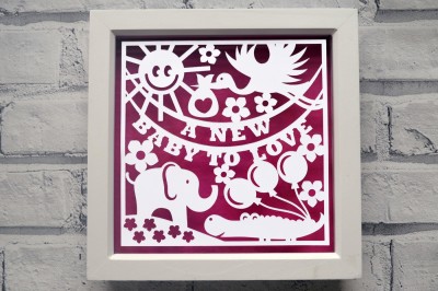 A new baby paper cut SVG / DXF / EPS files