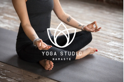 Lotus and Yoga Logo Design