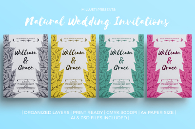 Natural Wedding Invitations