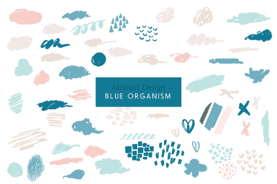 Blue Organism-Abstract Art Patterns