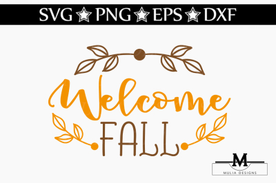 Welcome Fall SVG
