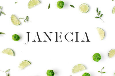 Janecia Serif Typeface