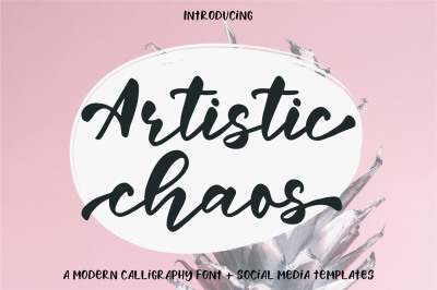 Artistic Chaos Font Duo + Bonus | Flash sale
