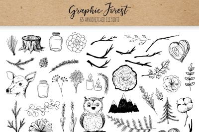 Vector Graphic Forest Collection
