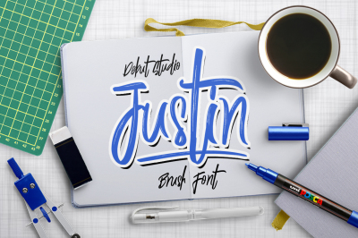 Justin Brush Font