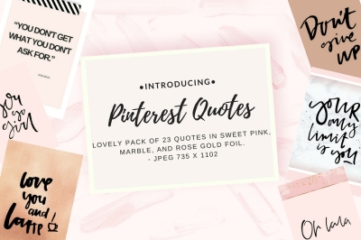Pinterest quotes pack