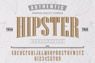 Font.Alphabet.Script.Typeface.Label.Hipster typeface.For labels and different type designs