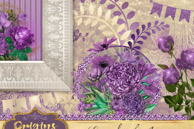 Lavender and Ivory Graphics