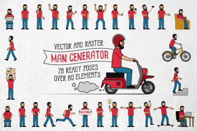 Bearded Man Generator