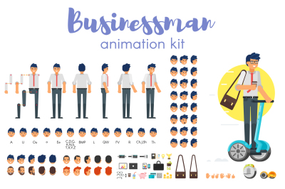 Businessman animation kit